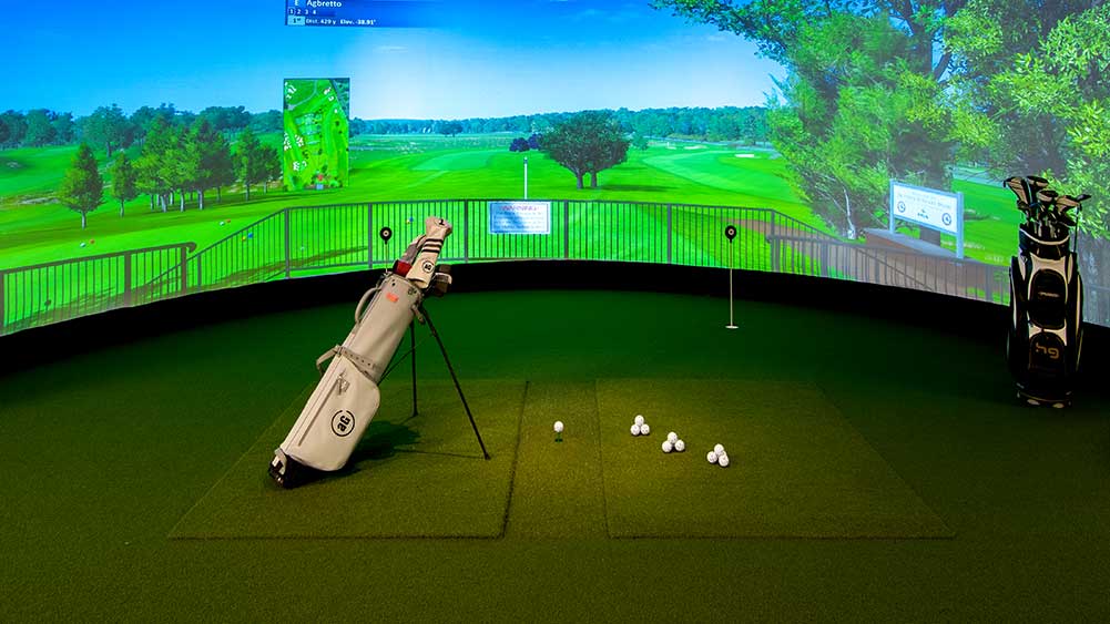 indoor golf practice