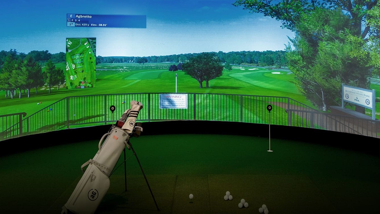 indoor golfing screen